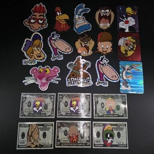 Lot of 20 Vintage Vending Machine Prism Stickers Cartoons Looney Tunes Scooby - Picture 1 of 4