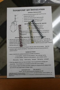 HARLEY SHOVEL EVOS 1973/99 OIL PUMP OIL PRESSURE SPRINGS increast oil presure - Picture 1 of 4