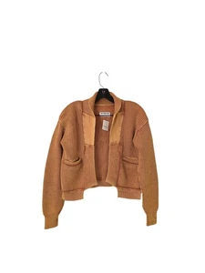 Free People We The Free Worn Thru Surplus Cardi Orange Yellow Women's XS NWT... - Picture 1 of 10