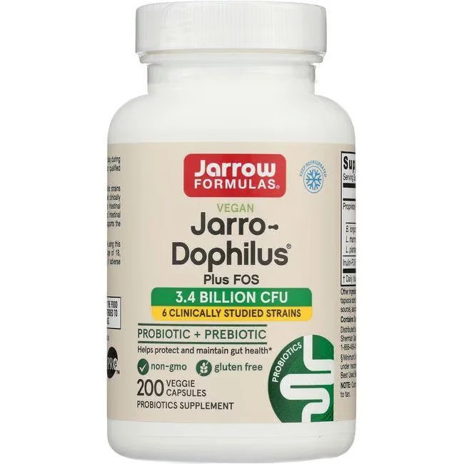 Jarrow Formulas, Inc. Vegano Jarro-Dophilus Plus Fos 3.400 millones de UFC 200 cápsulas vegetales Foto 1 de 1