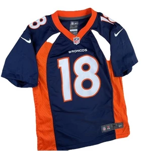 Nike Denver Broncos Peyton Manning #18 Jersey Shirt Onfield Youth Sz M 10-12 - Picture 1 of 7