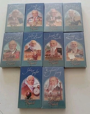 10 VHS Modern Prophets Set Joseph Smith Brigham Young John Taylor McKay+ LDS NEW - Image 1 of 4