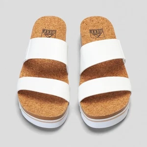 Reef NWT sold at Buckle SZ 8 Cushion Vista Hi Sandals in Cloud - Picture 1 of 7