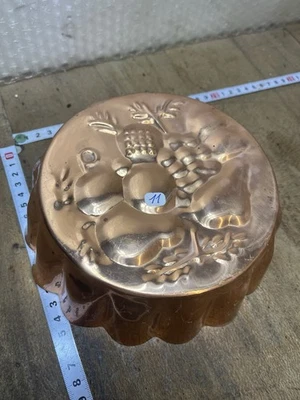 Ancien Moule a Gâteau  En Cuivre Étamé , Kouglof,  Réf N.11 - Photo 1/4