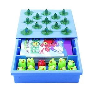 Frog The Peg Solitaire Jumping Board Game Children Intellect - Picture 1 of 5