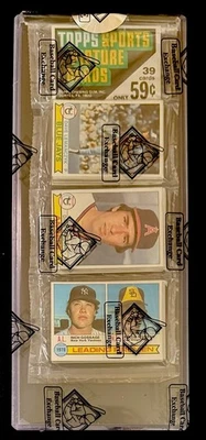 1979 Topps Baseball Unopened Rack Pack BBCE w Rollie Fingers & Goose Gossage Top - Image 1 of 2