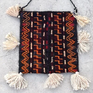 Bolso de Hombro Hecho a Mano Tejido a Mano Lana Lana Bolso de Mano Tejido a Mano Hippie Bohemio - Imagen 1 de 3