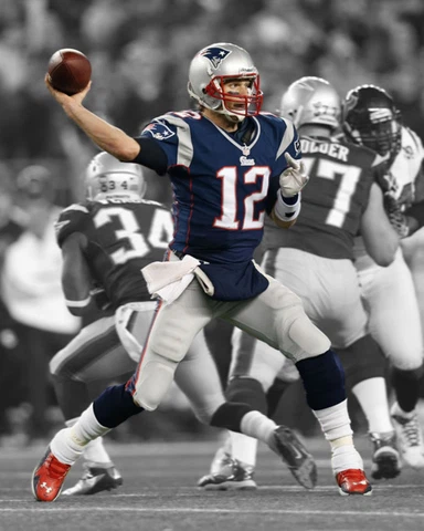 New England Patriots TOM BRADY Glossy 8x10 Photo Spotlight Football Print Poster Cover