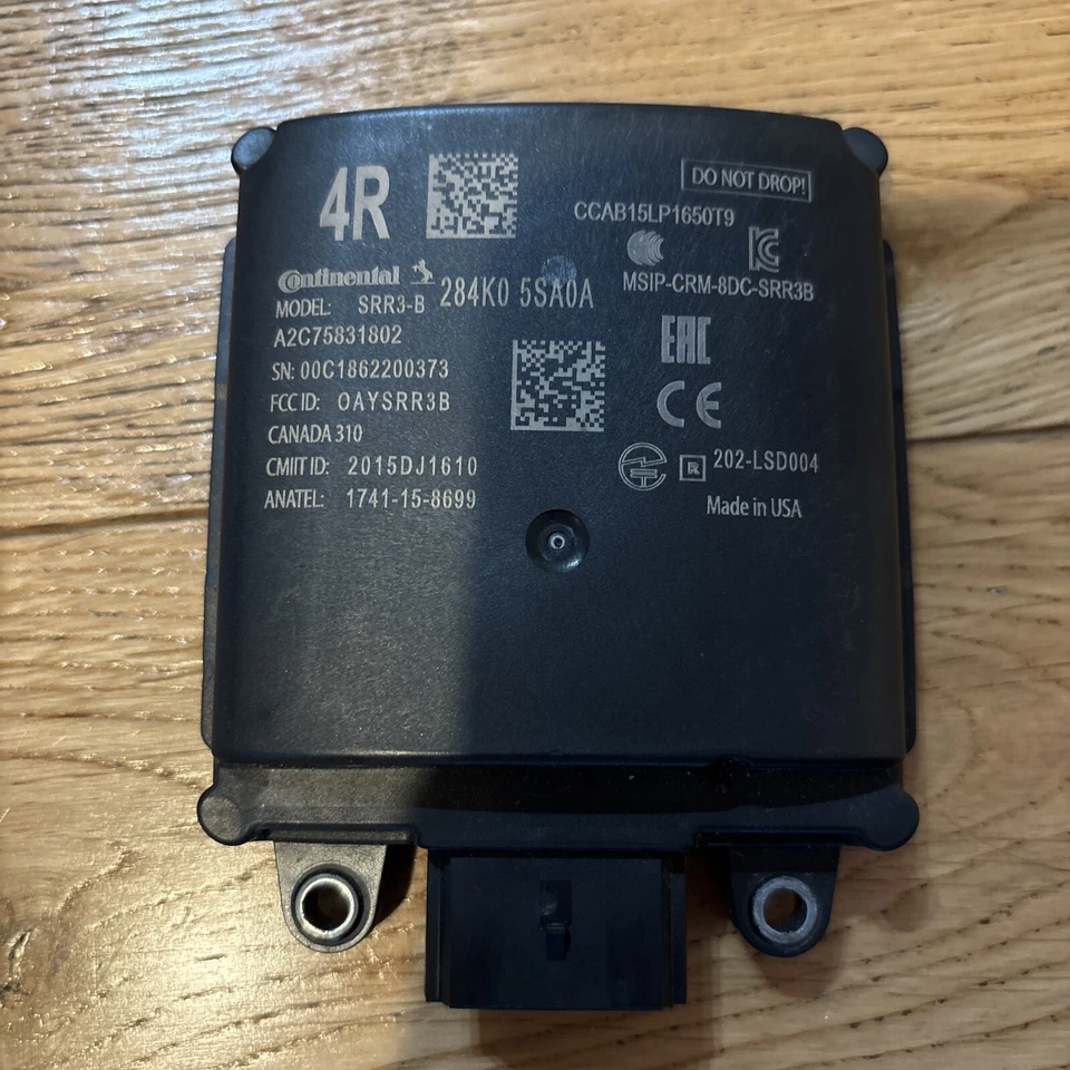NISSAN LEAF ZE1 Rear Right Blind Spot Control Module 284K0-5SA0A 110kw 2018 - Image 1 of 4