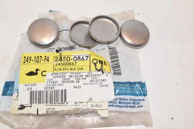 Plugues de bloco de motor 4x NOS 1975-93 Buick Olds GMC Regal Typhoon 3.8L 4.3L - B2-137 - Imagem 1 de 2