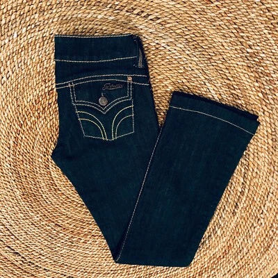 Pantalones de mezclilla para mujer Serfontaine Feline Jean R/S lavado oscuro 25 Foto 1 de 4