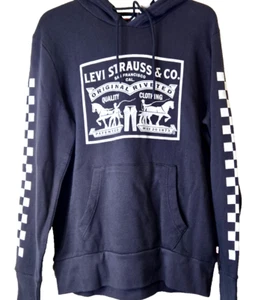 Levi Strauss Co Pullover Hoodie Herren Small Standard Fit Schwarz Grafikdruck Neu - Bild 1 von 17
