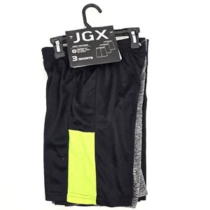 JGX Boys Black and Gray Shorts Pack Of 3 Size 8 - Picture 1 of 5