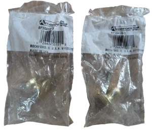 2 - New Amerock BP30410-3  Polished Brass Pull 1" - Picture 1 of 4