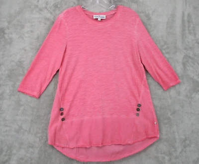 Camisa Buda Neón Mujer Mediana Túnica Botón Lagenlook Artística Cuadrada Ligera Foto 1 de 4