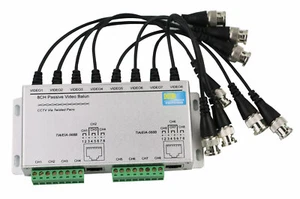 8-Channel UTP RJ45 Passive Video Balun Transceiver For CCTV Camera BNC Male 8CH - Picture 1 of 7
