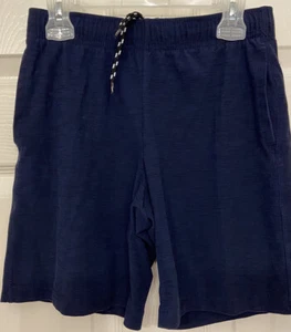 Boy’s Size 8 Navy Soft Blue Shorts With Draw String - Picture 1 of 4