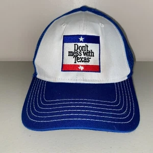 Cappello Berretto Don't Mess With Texas Trucker Strapback Blu - Foto 1 di 6