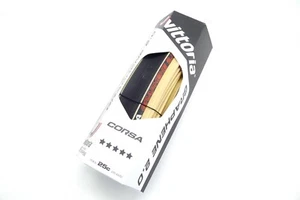 Vittoria Corsa G 2.0 Graphene 700x25C Foldable Clincher Tire (Black/Tan) - Bild 1 von 7