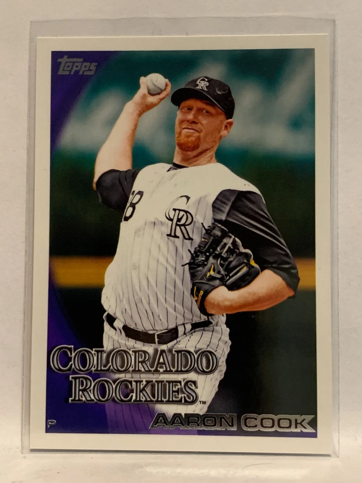 #621 Aaron Cook Colorado Rockies 2010 Topps Baseball Card - Image 1 of 2