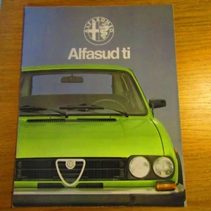 ALFA ROMEO ALFASUD ti 1.5 UK Market Sales Brochure c.1978 - Picture 1 of 1
