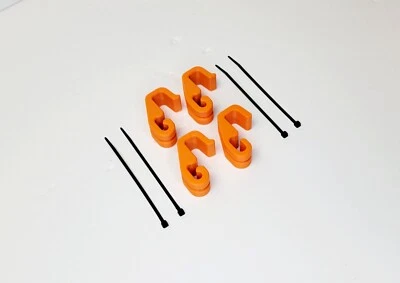 YAK HOBBY 3D YAKATTACK BlackPack Pro Tankwell Bungee Speed Clip Kit Yak Hobby - ORANGE