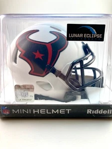 Houston Texans NFL Mini Helmet Lunar Eclipse Alt White - Picture 1 of 5