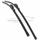 Front Windscreen Wiper Blades Pair Set Vauxhall Meriva Mk2 3/2010-> Exact Fit