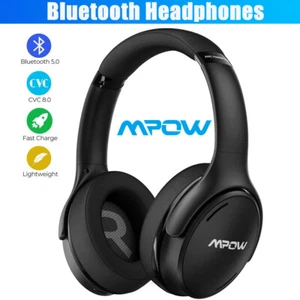 Mpow H19 IPO Wireless Bluetooth Earphones Headphones Over Ear Headset ANC Bass - Picture 1 of 11