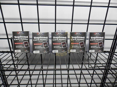 Lot of 5 BCW 3X4 Thick Card 360Pt. 9MM Rigid Toploaders Topload Card Holder - Image 1 of 2