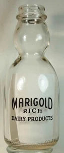 MARIGOLD RICH DAIRY PRODUCTS CREAM TOP MILK BOTTLE WITH PICTURE - Picture 1 of 5