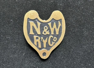Vintage Norfolk & Western Railway Railroad Co. Belt Buckle Brass Handmade??? - Picture 1 of 8