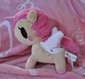 Peluche unicorno Tokidoki Dolce 8" di Neon Star (SOFT) marrone/rosa/bianco CARINO! EPOC - Foto 1 di 4
