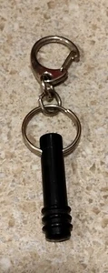 Vintage MOBILE (I Believe) Auto Pay Keychain Black - Picture 1 of 3
