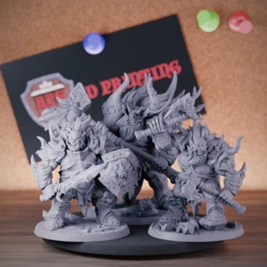 Ogre Set Miniature Ogre Pack Mini Dungeons and Dragons Mini DnD 5e TTRPG - Picture 1 of 8