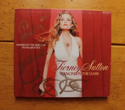 TIERNEY SUTTON HAND SIGNED AUTOGRAPHED COVER, DANCING IN THE DARK [USED CD] - Image 1 of 4