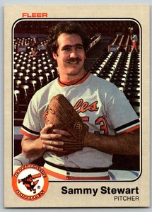 1983 Fleer Sammy Stewart Baltimore Orioles #74