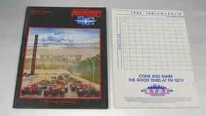 Programa Indianapolis 500 1985 69th Running - Muy buen estado. con campo de partida - Imagen 1 de 4