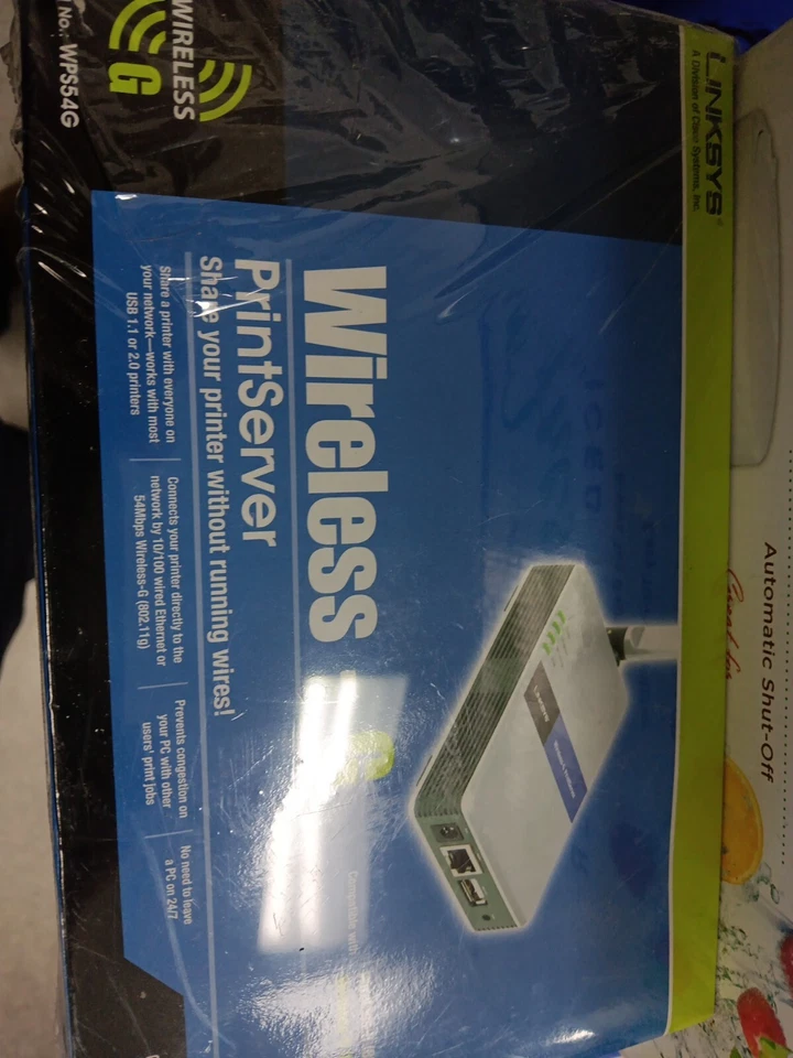 Linksys Print Server Wireless-G For USB 1.1 or 2.0 2.4GHz 802.11g NIB FREE SHIP - Image 1 of 1