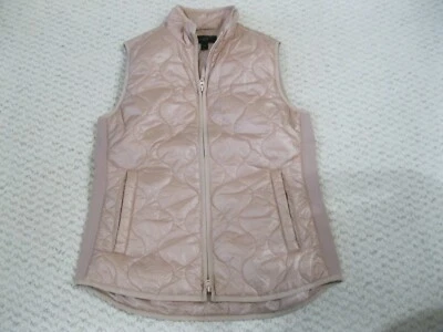 J Crew Primaloft Poly Filled Stretch Sides Quilted Vest Jacket Pink Women XS - Image 1 of 4