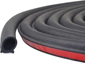 Universal Weatherstrip Big D-shape Car Door Rubber Weather-Seal Hollow Strip - Picture 1 of 10