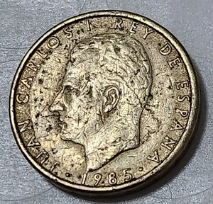 SPAIN ๐ช๐ฆ 100 PESETAS COIN 1985 (KING JUAN CARLOS I) - Picture 1 of 2