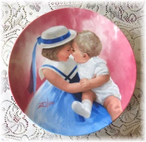 Donald Zolan ÁNGELES DE LA MADRE 1ª Edición Día de la Madre Plato Coleccionista Excelente  - Imagen 1 de 3