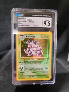 Pokemon Base Set 2 Nidoking 11/130 CGC Mint + 9.5 - Picture 1 of 2