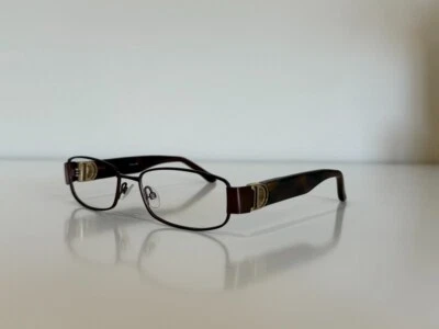 Marco de gafas Christian Dior CD 3702 AQ0 cuadrado marrón habana 52-16-135 Foto 1 de 4