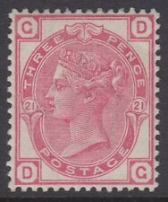 SG 158 3d rose plate 21. A pristine unmounted mint example with good colour...