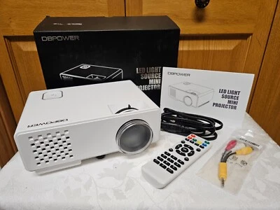 DBPOWER RD-810 LED Light Source Mini Projector,  White PJ0738 - Image 1 of 4