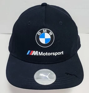 BMW PUMA Baseball Cap Black Motorsport Hat Logo Genuine EUC  - Picture 1 of 7