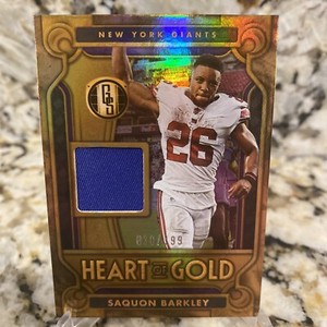 2023 Panini Gold Standard 030/199 “Patch” Saquon Barkley Heart Of Gold #10 🔥