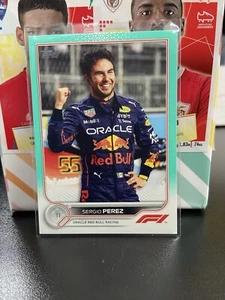 2022 Topps F1 Racing Sergio Perez Aqua /199 #22 Oracle Red Bull Racing - Picture 1 of 2